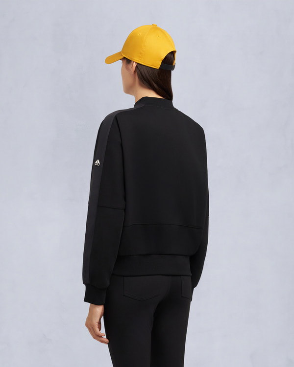 Moose Knuckles MIX MEDIA BOMBER JACKET BLACK