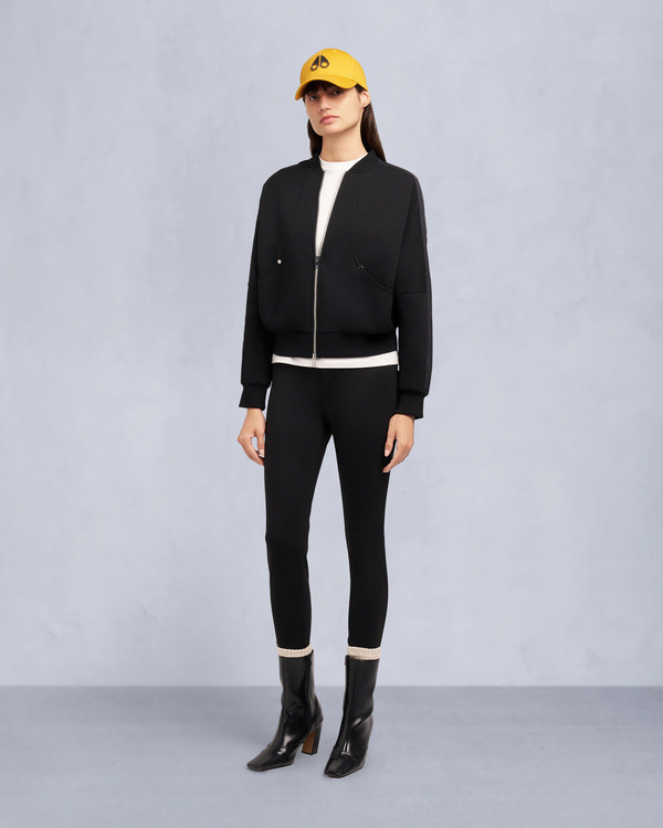 moose knuckles MIX MEDIA BOMBER JACKET BLACK moose knuckles MIX MEDIA BOMBER JACKET BLACK