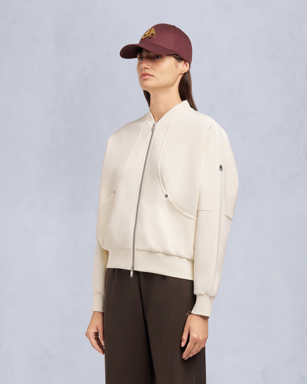 Moose Knuckles MIX MEDIA BOMBER JACKET PLASTER