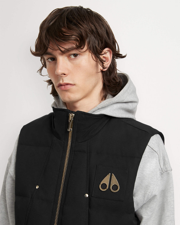 Moose Knuckles MONTREAL VEST GOLD BLACK