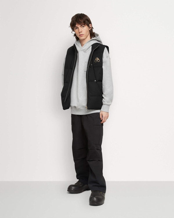 moose knuckles MONTREAL VEST GOLD BLACK