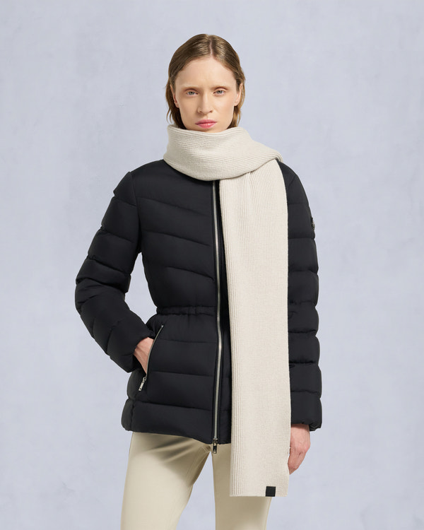 moose knuckles NEIGE SCARF ALABASTER