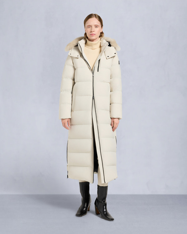 moose knuckles NYLUXE CHELIA PARKA ALABASTER