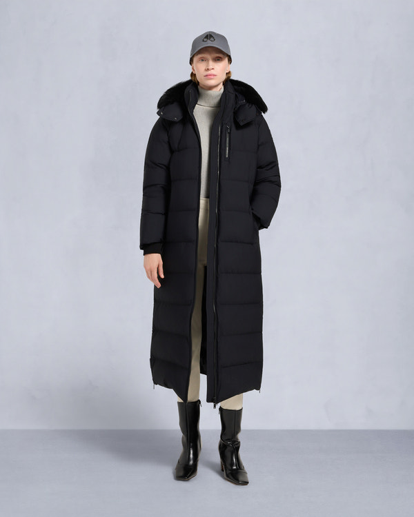 moose knuckles NYLUXE CHELIA PARKA BLACK/BLACK