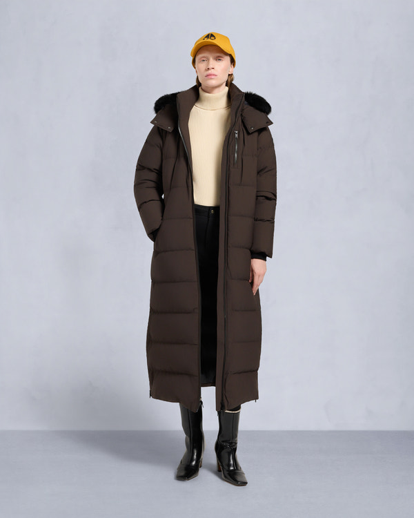 moose knuckles NYLUXE CHELIA PARKA ESPRESSO/BLACK