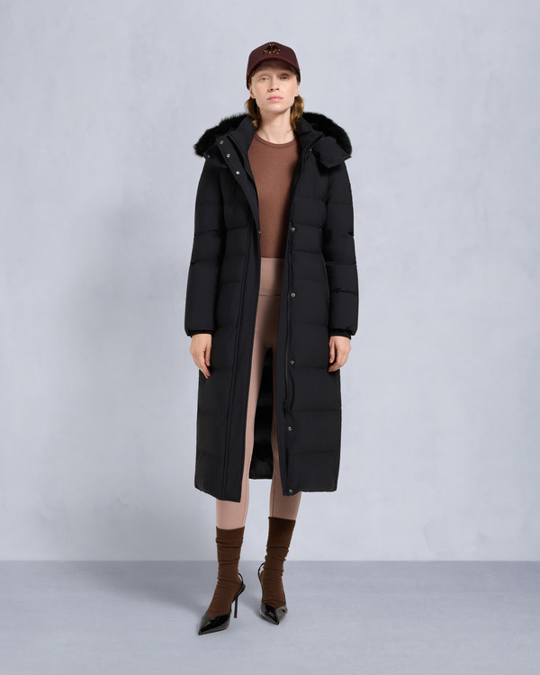 moose knuckles NYLUXE JOCADA PARKA BLACK/BLACK