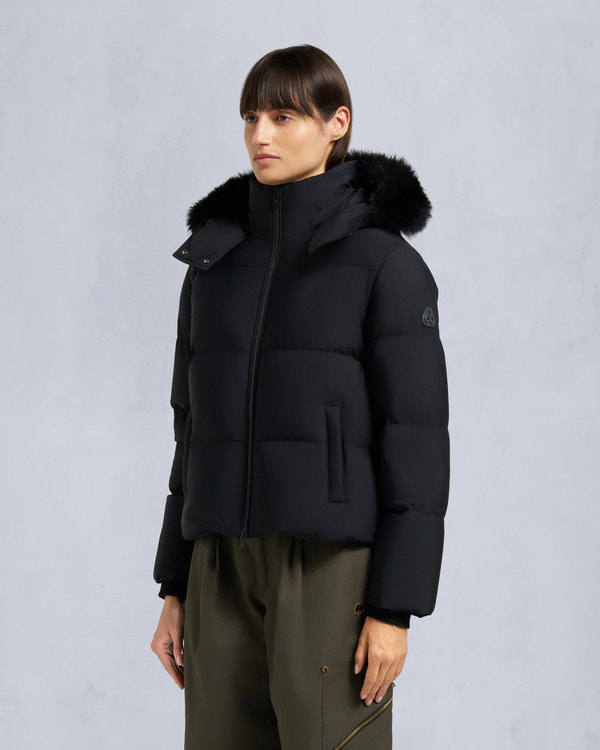 Moose Knuckles NYLUXE MISTI PUFFER BLACK/BLACK