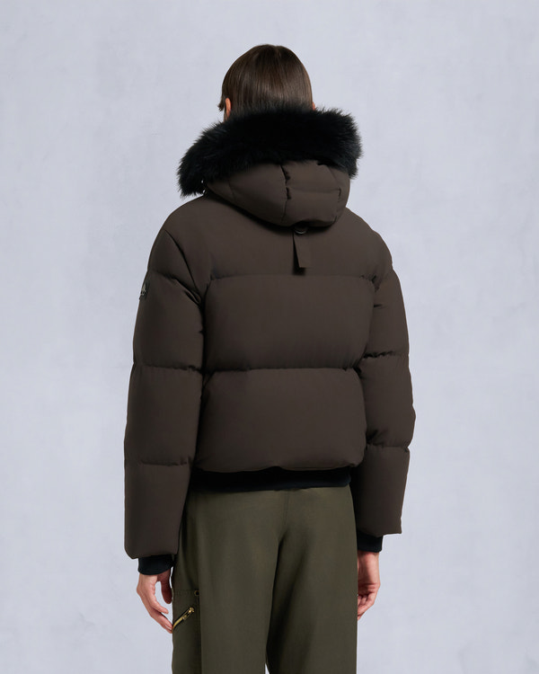 Moose Knuckles NYLUXE MISTI PUFFER ESPRESSO/BLACK