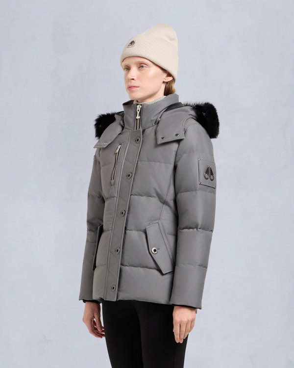 Moose Knuckles ORIGINAL 3Q JACKET SLATE/NATURAL
