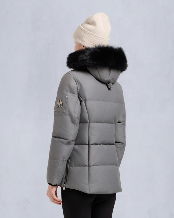 Moose Knuckles ORIGINAL 3Q JACKET SLATE/NATURAL