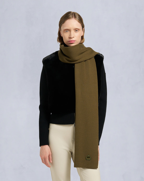 moose knuckles PARNIS UNISEX SCARF MOSS