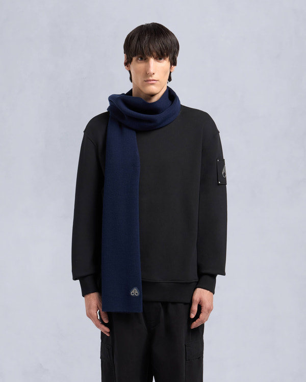 Moose Knuckles PARNIS UNISEX SCARF NAVY