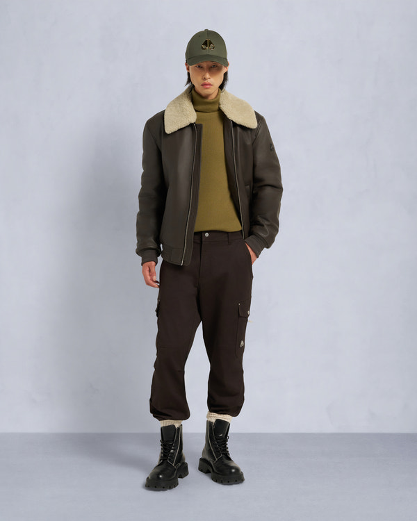 moose knuckles TOBA BOMBER JACKET ESPRESSO