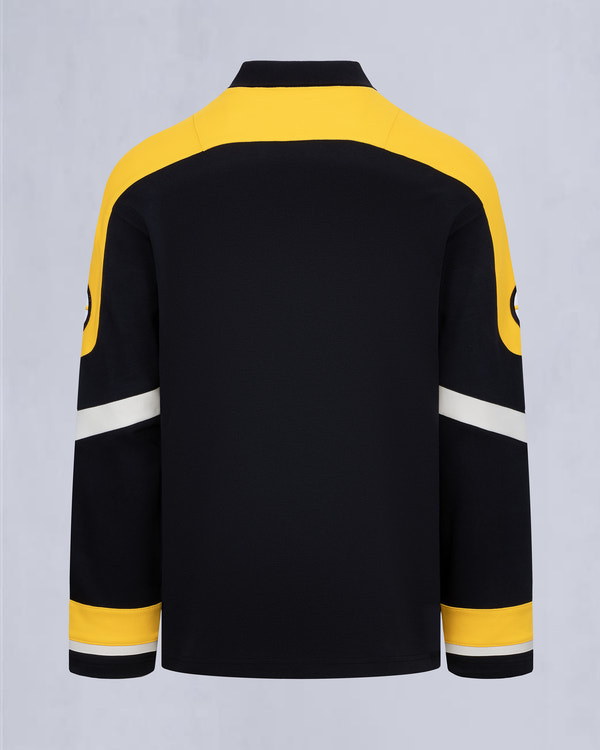 Moose Knuckles NHL X MOOSE KNUCKLES BRUINS POLO BLACK/YELLOW/BONE