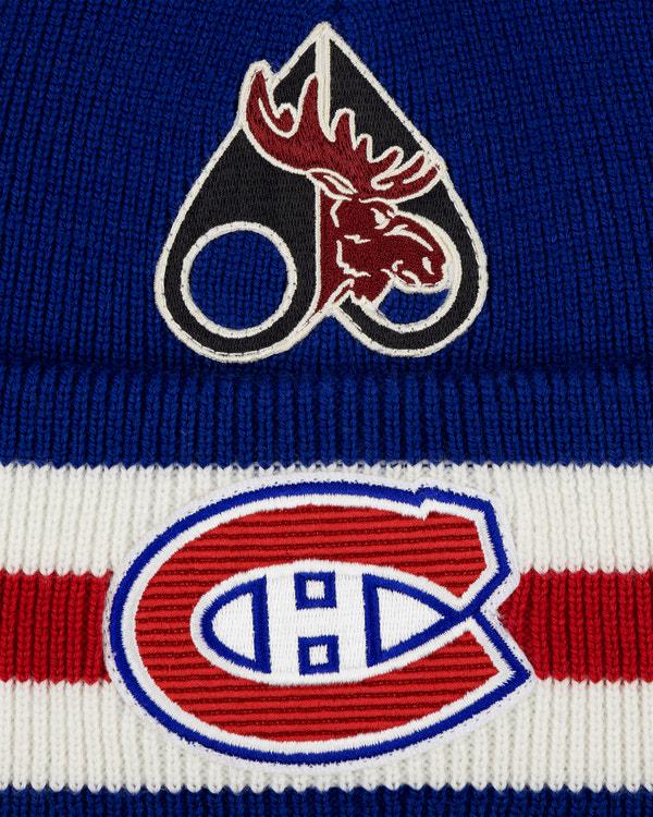 Moose Knuckles NHL X MOOSE KNUCKLES CANADIENS BEANIE BLUE/RED/BONE