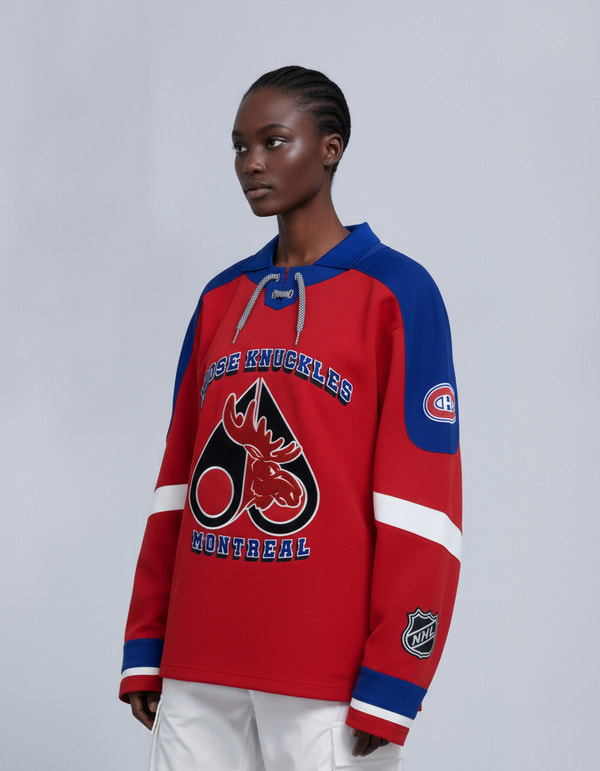 Moose Knuckles NHL X MOOSE KNUCKLES CANADIENS POLO CANADIEN RED