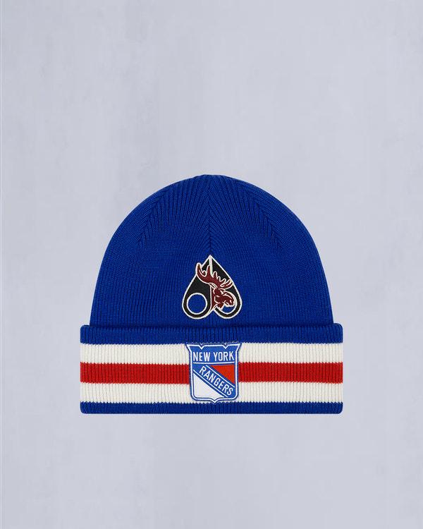 Moose Knuckles NHL X MOOSE KNUCKLES RANGERS BEANIE RANGER BLUE