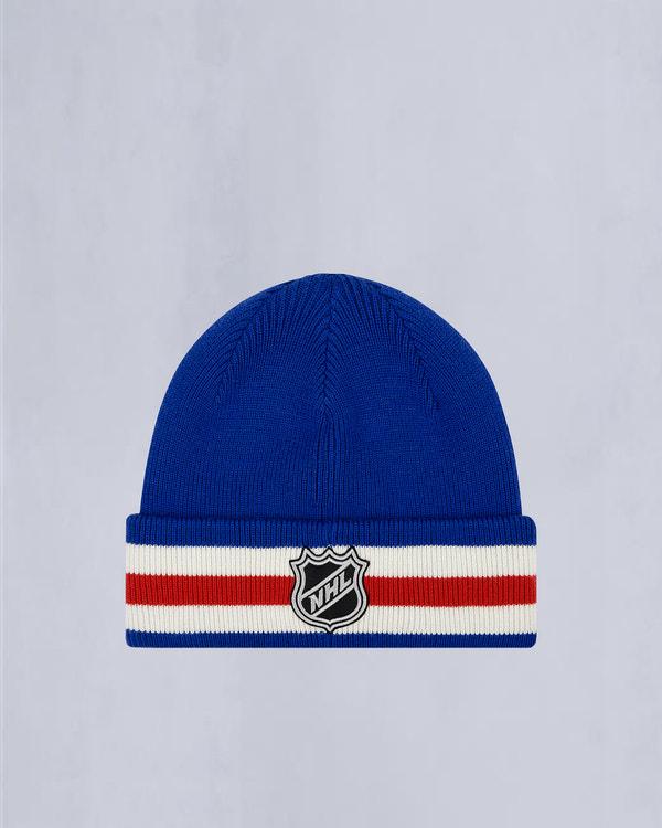 moose knuckles NHL X MOOSE KNUCKLES RANGERS BEANIE RANGER BLUE