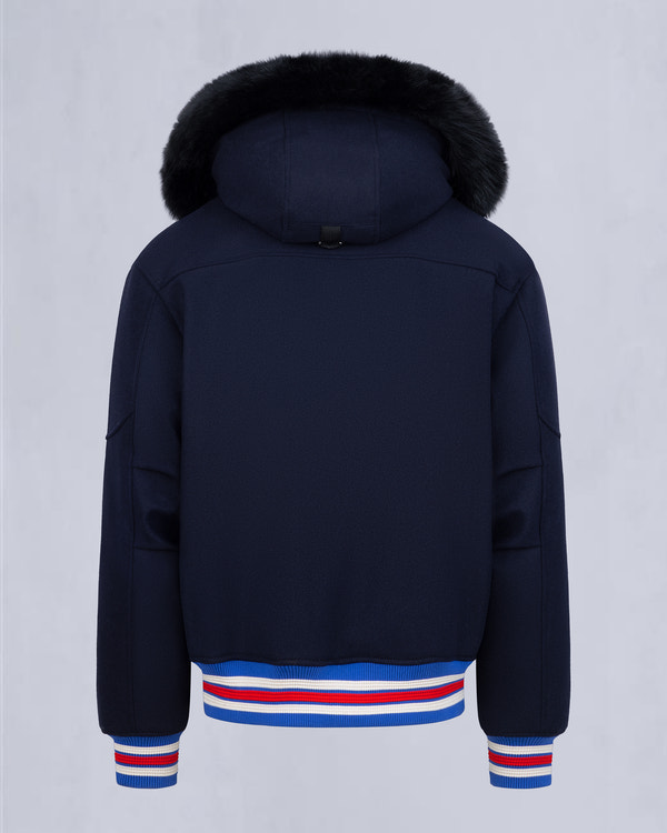 Moose Knuckles NHL X MOOSE KNUCKLES RANGERS BOMBER JACKET NAVY/RED/BONE/BLACK