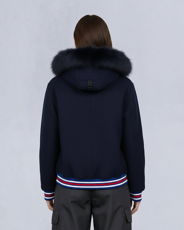 Moose Knuckles NHL X MOOSE KNUCKLES RANGERS BOMBER JACKET NAVY/RED/BONE/BLACK