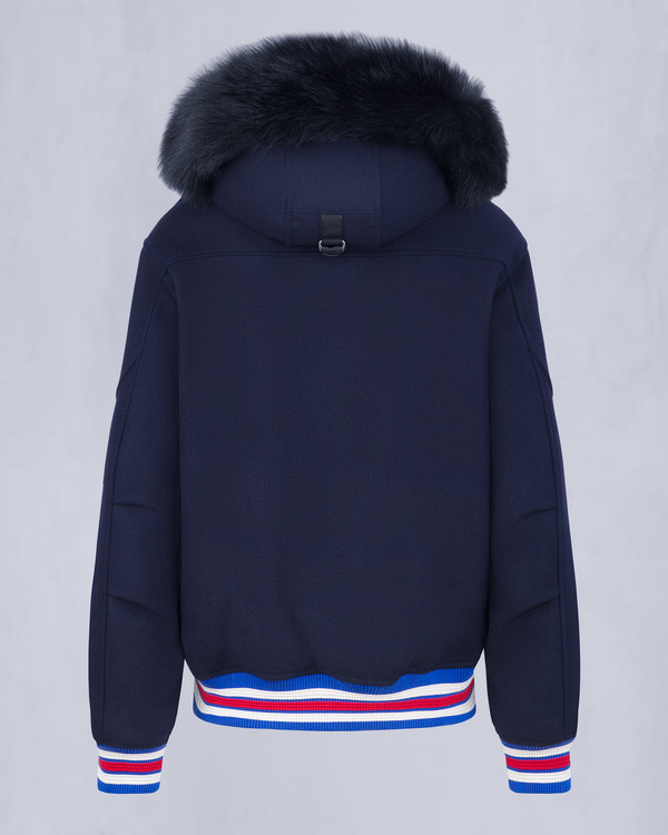 Moose Knuckles NHL X MOOSE KNUCKLES RANGERS BOMBER JACKET NAVY/RED/BONE/BLACK