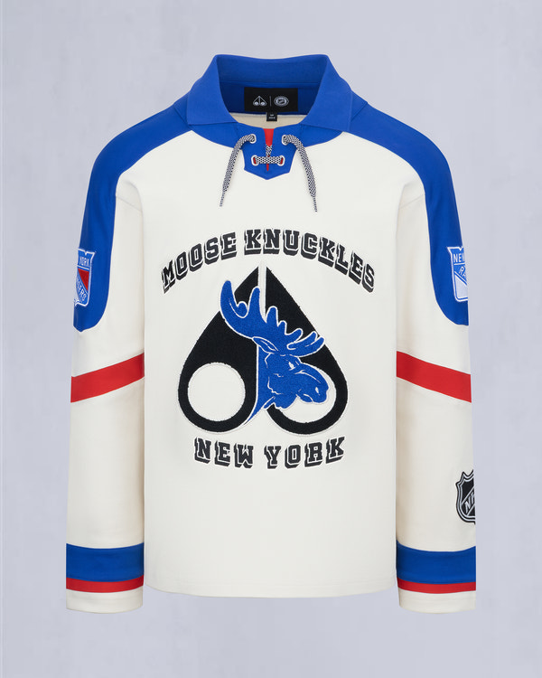 moose knuckles NHL X MOOSE KNUCKLES RANGERS POLO RANGERS BLUE