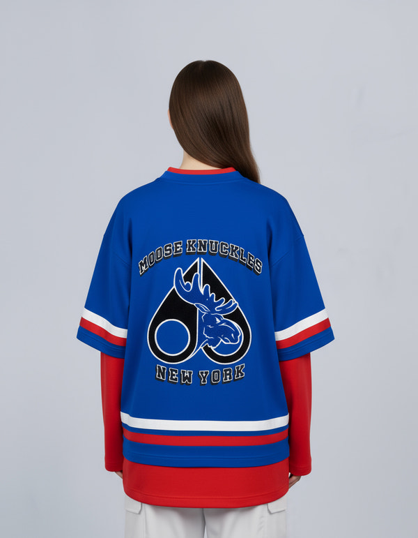 Moose Knuckles NHL X MOOSE KNUCKLES RANGERS TEE RANGERS BLUE