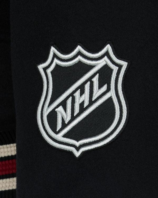 Moose Knuckles NHL X MOOSE KNUCKLES TEAM BOMBER JACKET BLACK/SUMAC/BONE