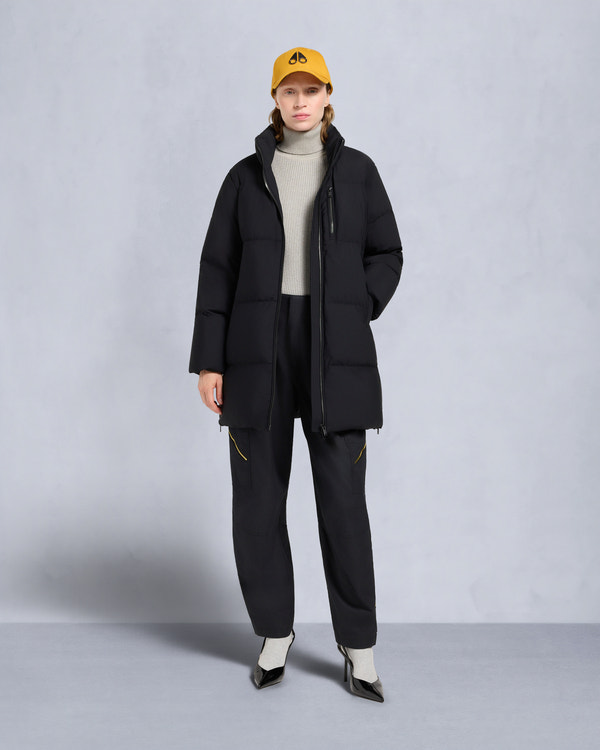 Moose Knuckles NYLUXE CHELIA SHEARLING 3Q JACKET BLACK/BLACK