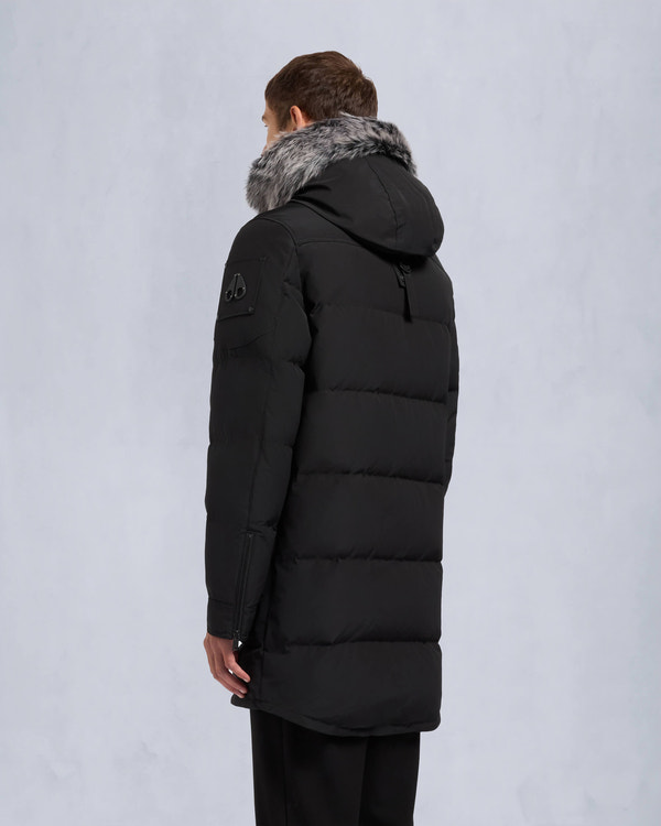 Moose Knuckles ONYX SHEARLING BIG RIDGE PARKA BLACK/ICE