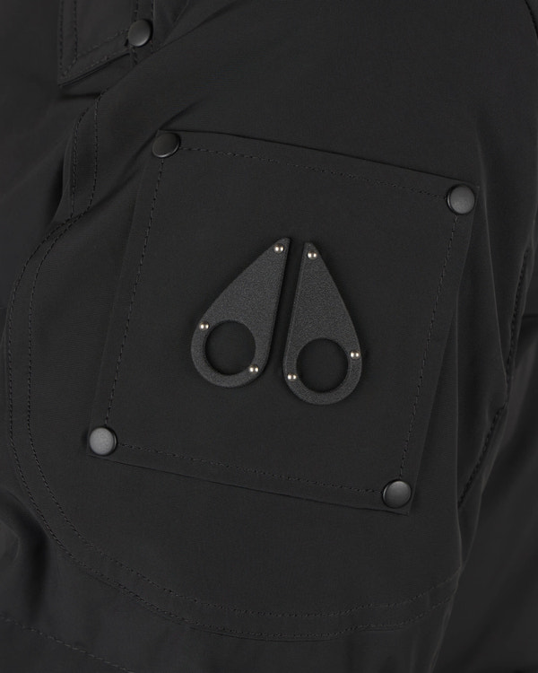 Moose Knuckles ONYX SHEARLING CAUSAPSCAL PARKA BLACK/ICE