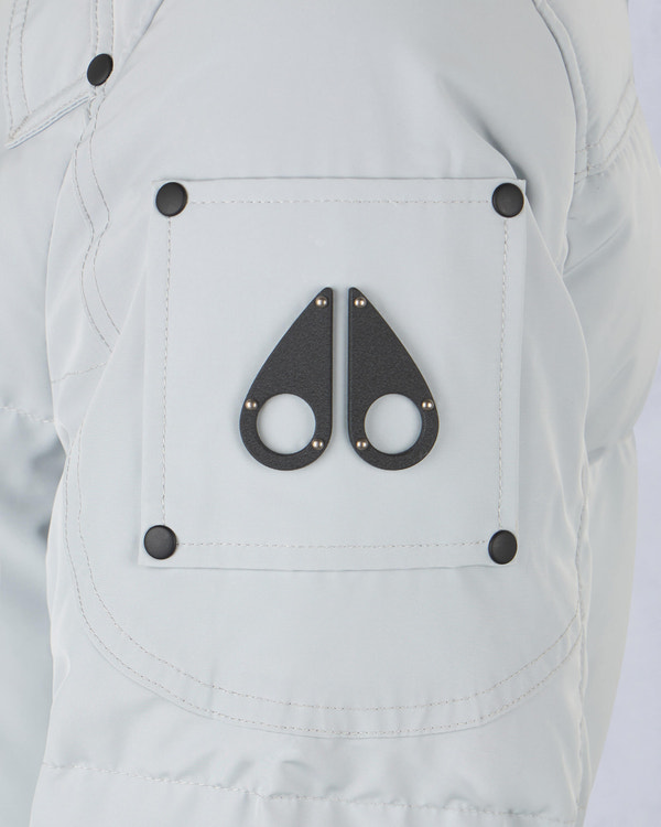 Moose Knuckles ONYX SHEARLING CAUSAPSCAL PARKA GREY BIRCH/ICE