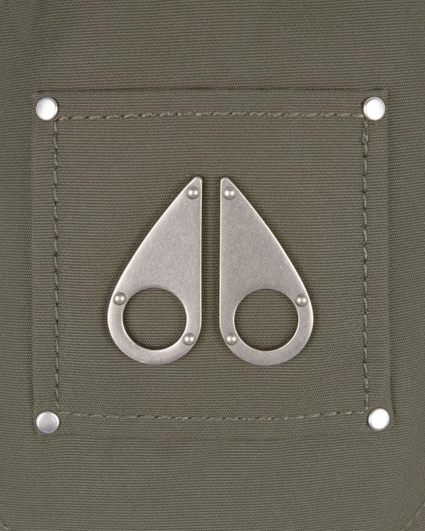 Moose Knuckles ORIGINAL AURORA SHEARLING TRIM JACKET DARK OLIVE/BLACK