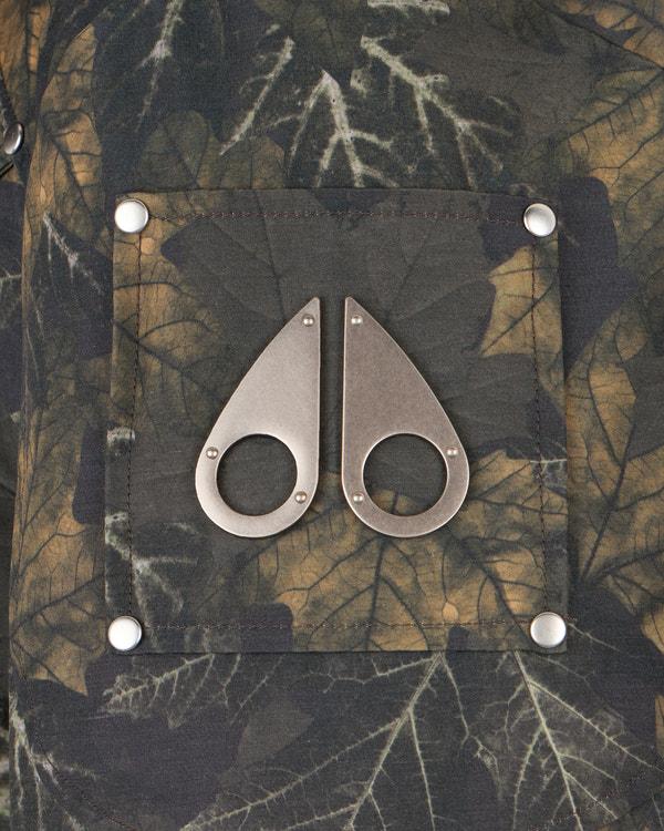 Moose Knuckles ORIGINAL BALLISTIC NEOSHEAR BOMBER JACKET MOSS REAL LEAF/BLACK