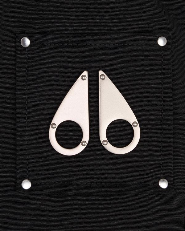 Moose Knuckles ORIGINAL DAWSON SHEARLING TRIM PARKA BLACK/BLACK