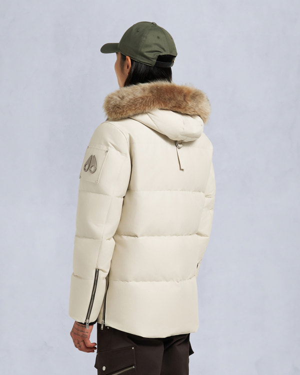 Moose Knuckles ORIGINAL SHEARLING TRIM 3Q JACKET ALABASTER/BRONZE