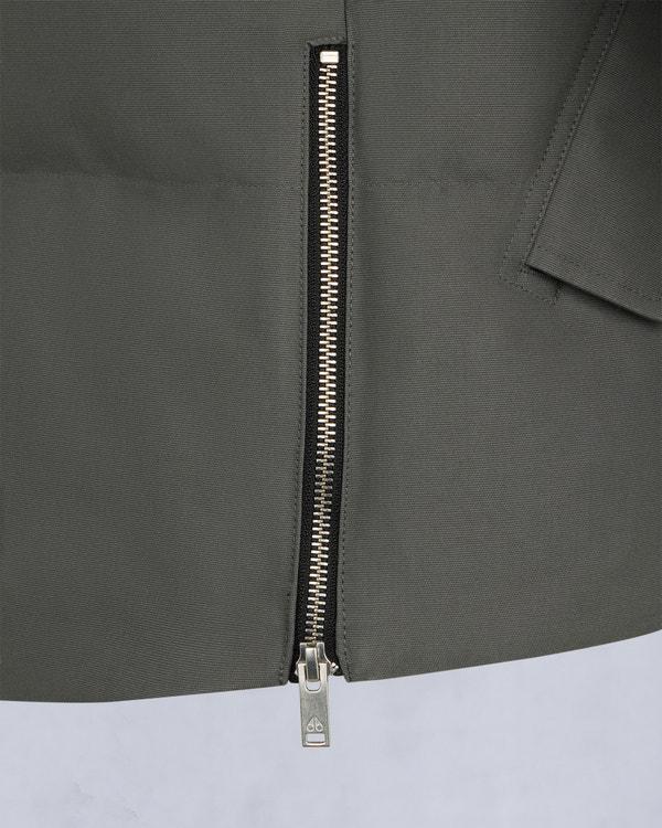 Moose Knuckles ORIGINAL SHEARLING TRIM 3Q JACKET CEMENT/BLACK