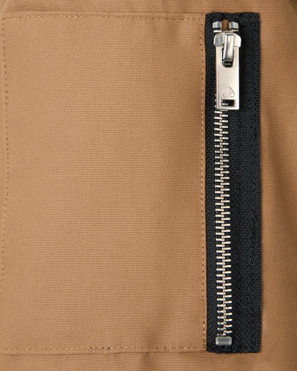 Moose Knuckles ORIGINAL SHEARLING TRIM 3Q JACKET WOOD/BRONZE