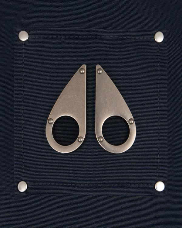 Moose Knuckles ORIGINAL STIRLING SHEARLING TRIM PARKA NAVY/NATURAL