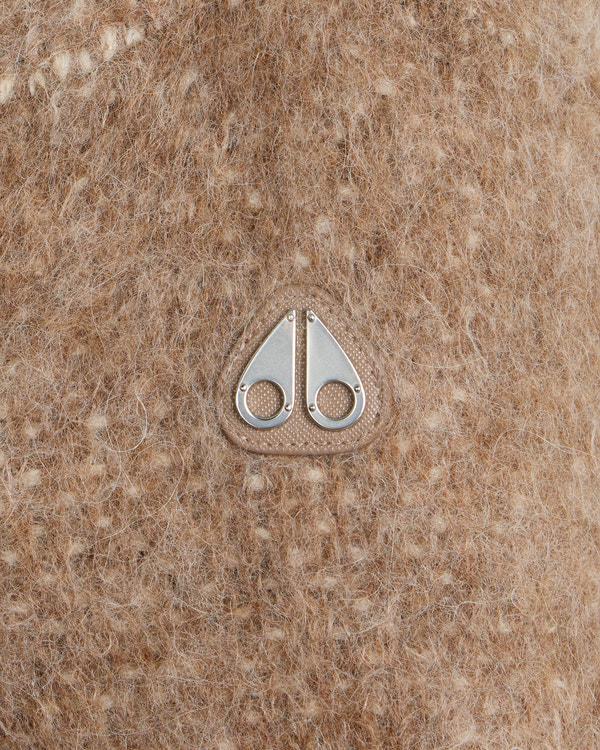 Moose Knuckles PALMER FULL-ZIP SWEATER ALABASTER/DUNE