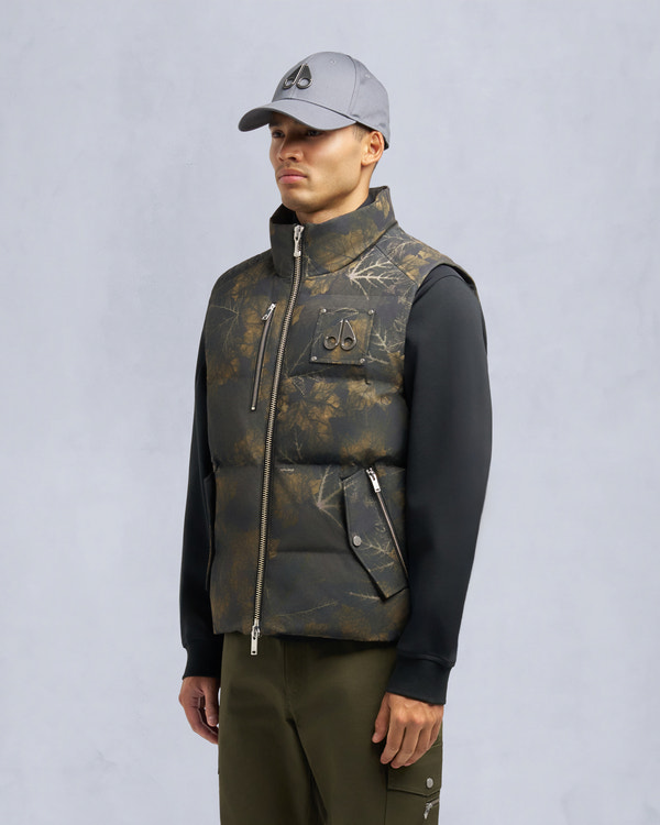 Moose Knuckles WESTMOUNT ORIGINAL CAMO VEST MOSS REAL LEAF