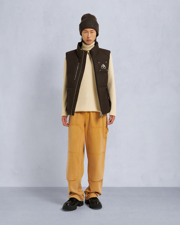 moose knuckles WESTMOUNT ORIGINAL TWO-TONE VEST ESPRESSO/ALABASTER