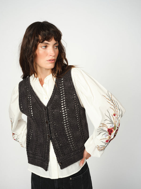 Mos Mosh MMAlbanju Knit Lace Vest