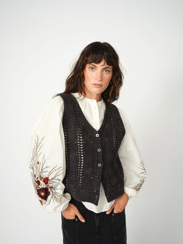 mos mosh MMAlbanju Knit Lace Vest