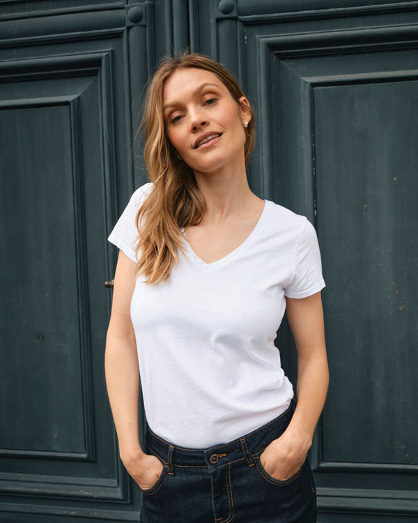 mos mosh MMArden Organic V-Neck Tee