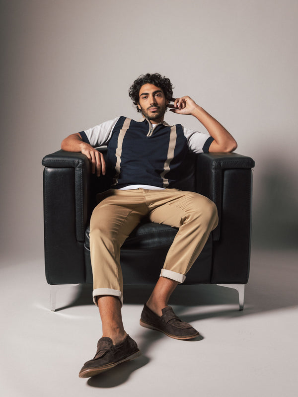 Mos Mosh MMGJustin Zip SS Knit Polo