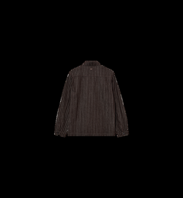 Mos Mosh MMGMatteo Brown Stripe Overshirt