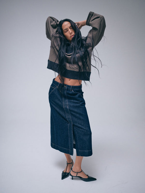 Mos Mosh MMHSharp Rinse Denim Skirt