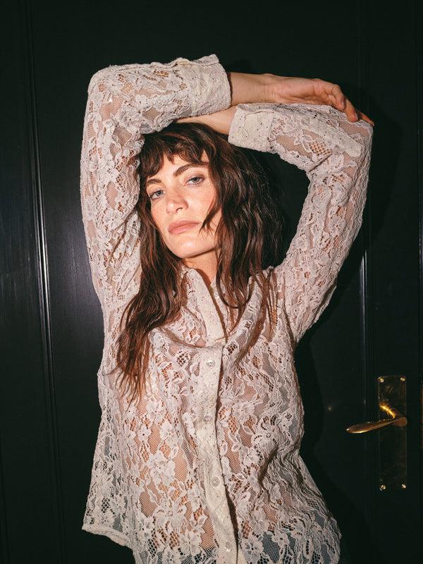 mos mosh MMKether Lace Sequin Shirt