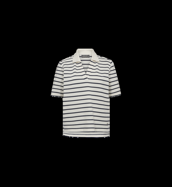 Mos Mosh MMMilena SS Stripe Polo Tee